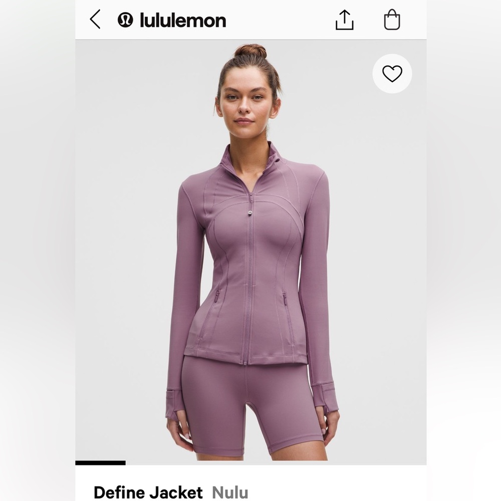 BRAND NEW- Lululemon- Define Jacket- Size 4